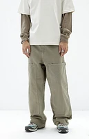 Pacsun Olive Extreme Baggy Carpenter Jeans