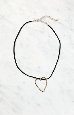 LA Hearts Flat Heart Necklace