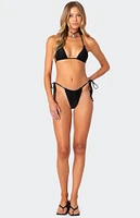 Edikted Darling Double String High Cut Bikini Bottom