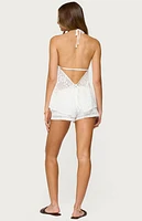 Edikted Arlie Floral Texured Sheer Shorts