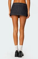 Edikted Rae Denim Mini Skort