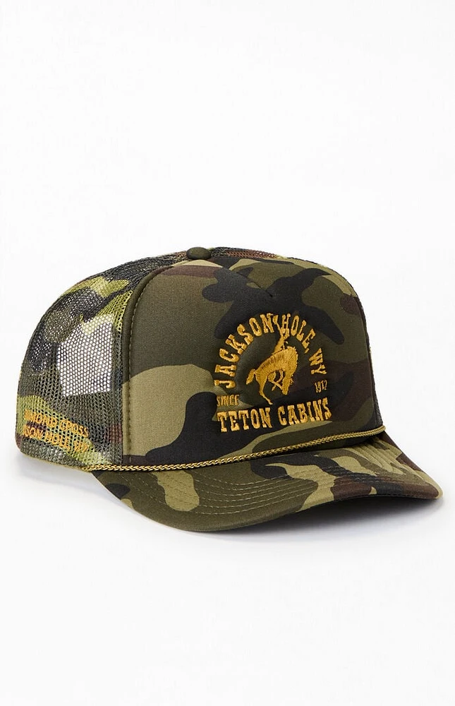Diamond Cross Ranch Buckin Camo Trucker Hat