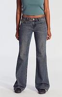 Pacsun Dark Indigo Low Rise Bootcut Jeans