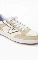 Beige Lowland ComfyCush Leather Sneakers