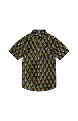 WeSC America Inc Oden 8 Balls Of Fire AOP Camp Shirt