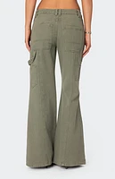 Edikted Lottie Low Rise Washed Carpenter Jeans