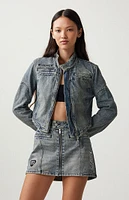 Formula 1 x PacSun Zip Denim Mini Skirt