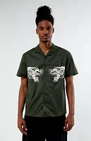 Ed Hardy Tiger Twill Camp Shirt