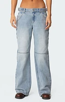Edikted Shai Low Rise Carpenter Jeans
