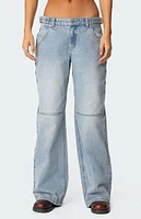 Edikted Shai Low Rise Carpenter Jeans