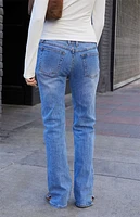 John Galt Lidwina Medium Indigo Low Rise Straight Leg Jeans