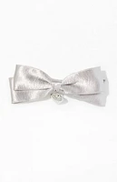 LA Hearts Heart Charm Double Bow Barrette