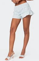 Edikted Kalila Tiered Ruffle Shorts