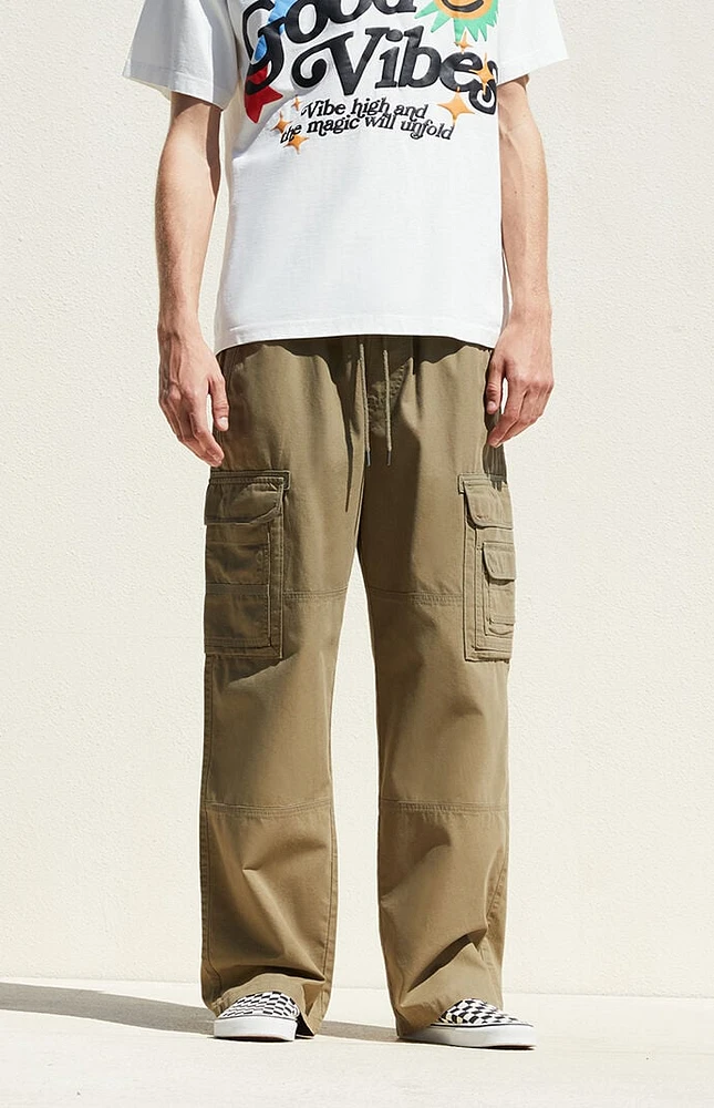 PacSun Olive Baggy Cargo Pants