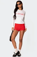 Edikted Get Lucky Long Sleeve T-Shirt