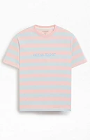 Guess Jeans Striped Embroidered T-Shirt