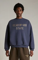 Fear of God Essentials Marine Heavy Fleece Crew Neck Sweatshirt