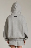 Kids Fear of God Essentials Dark Heather Oatmeal Hoodie