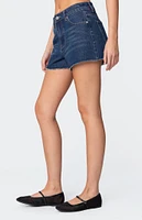 Edikted Sahara High Rise Denim Shorts