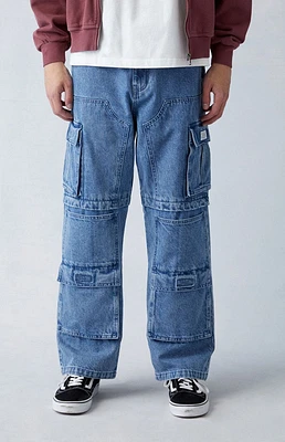 PacSun Indigo Baggy Cargo Jeans