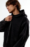 Pacsun Black Wash Hooded Jacket
