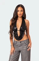 Edikted Draped Open Back Top