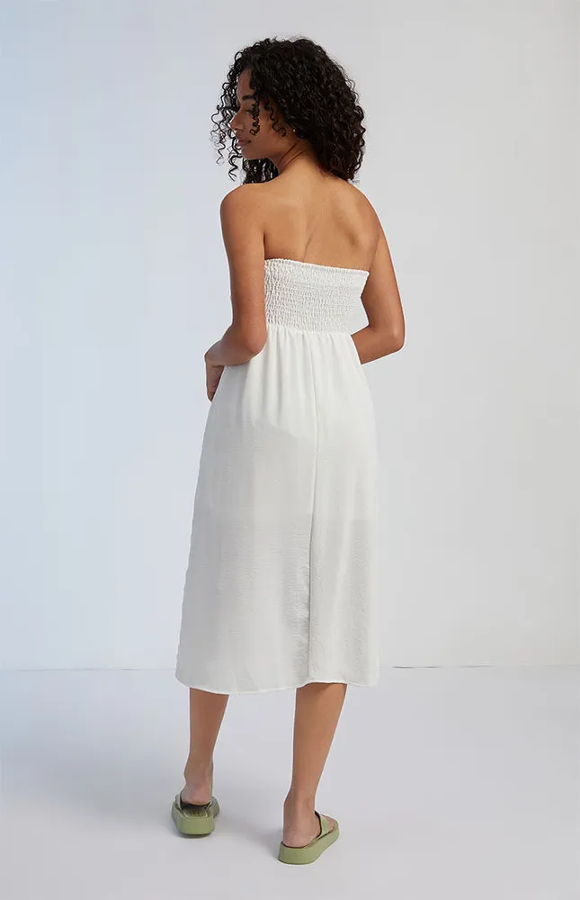 Strapless Midi Dress