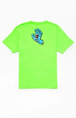 Santa Cruz Kids Neon Green Screaming Hand T-Shirt