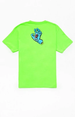 Santa Cruz Kids Neon Green Screaming Hand T-Shirt