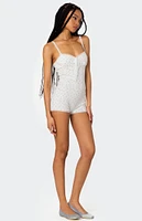 Edikted Very Berry Lacey Romper