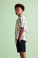 PacSun Kids Stripe Camp Shirt