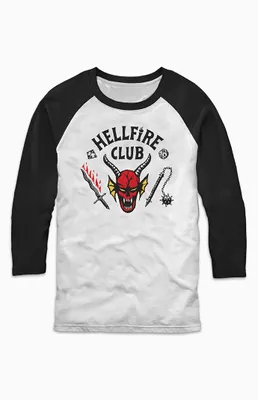 Stranger Things Hellfire Club Raglan Long Sleeve T-Shirt