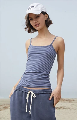 John Galt & White Skylar Striped Tank Top