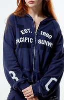 PacSun LA Raglan Zip Up Hoodie