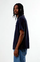 Brixton Bunker Striped Waffle Knit Camp Shirt