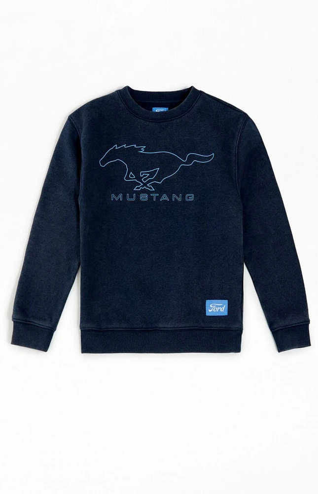 FORD Kids Mustang Pony Crew Neck Sweatshirt