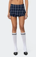 Edikted Ara Plaid Pleated Skort