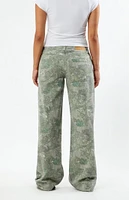 PacSun Tree Camo Low Rise Baggy Pants