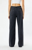 CIRCUS NY Black High Waisted Denim Trousers