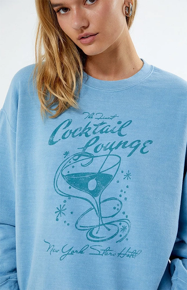 Golden Hour New York Cocktail Lounge Crew Neck Sweatshirt