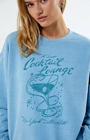 Golden Hour New York Cocktail Lounge Crew Neck Sweatshirt