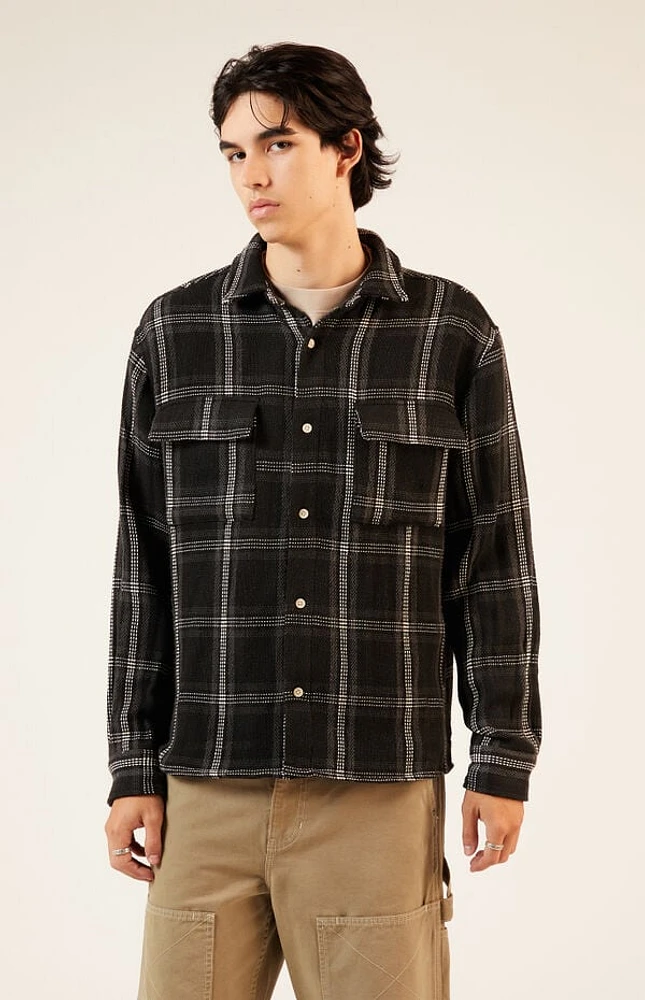 Pacsun Tweed Plaid Overshirt