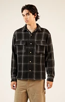 PacSun Tweed Plaid Overshirt