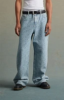 RARE DNM EDIT Jacquard Extreme Baggy Jeans