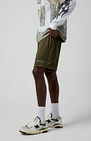 Pacsun Olive Pacific Sunwear Aaron Mesh Volley Shorts
