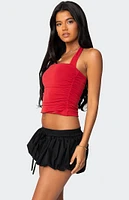 Edikted Nyrah Straight Neck Halter Top