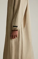Fear of God Essentials Desert Sand Textured Nylon Trench Coat