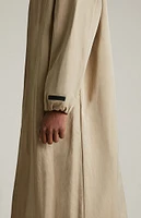 Fear of God Essentials Desert Sand Textured Nylon Trench Coat