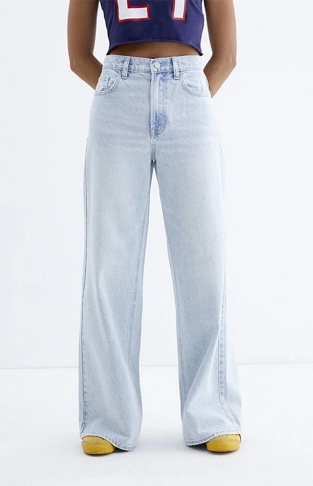 Pacsun Nora Light Indigo Wide Leg Jeans