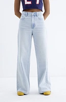 Pacsun Nora Light Indigo Wide Leg Jeans